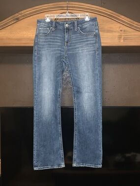Women's Straight-Leg Mid-Rise Blue Jeans